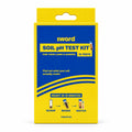 Sward Soil pH Test Kit box, front, on a white studio background: 15 tests, ready in 10 minutes